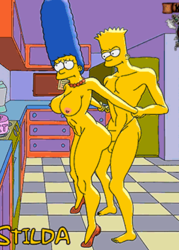 [bustilda] Bart & Marge Simpson Celebrando su 18avo Cumpleaños (The Simpsons)